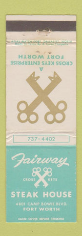 Matchbook Cover - Fairway Steak House Fort Worth TX WEAR