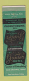 Matchbook Cover - Gunter Hotel San Antonio TX WEAR
