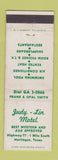 Matchbook Cover - Judy Lin Motel Harlingen TX WEAR