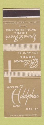 Matchbook Cover - Hotel Adolphus Dallas TX