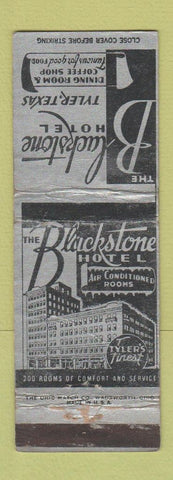 Matchbook Cover - Blackstone Hotel Tyler TX WORN