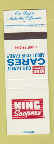 Matchbook Cover - King Soopers Grocery Store Colorado Denver Unit Pricing