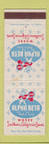 Matchbook Cover - Alpha Beta Grocery Stores CA Southern WEAR
