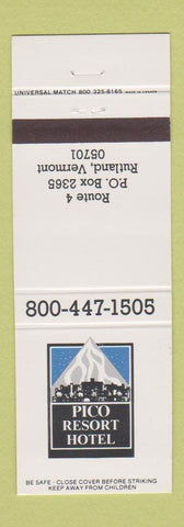 Matchbook Cover - Pico Resort Hotel Rutland VT