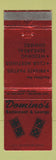 Matchbook Cover - Domino's Restaurant Lounge Des Moines IA WEAR