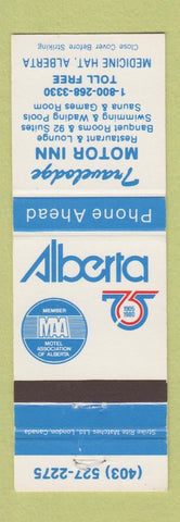 Matchbook Cover - Travelodge Motor Inn Medicine Hat AB 1980