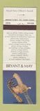 Matchbook Cover - Bryant and May UK England Royal Navy Officer's Sword