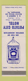 Matchbook Cover - Potato City Hotel Coudersport PA