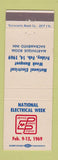 Matchbook Cover - National Electrical Week 1969 Sacramento CA Inn WEAR