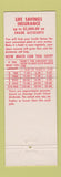 Matchbook Cover - Trane Employees' Credit Union La Crosse WI