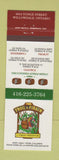 Matchbook Cover - Frog & Firkin Willowdale ON Toronto Aurora Cambridge