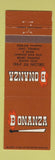 Matchbook Cover - Bonanza Sirloin Pit Fairfield OH