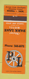 Matchbook Cover - New Park Lane Motel Regina SK WEAR