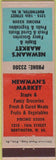 Matchbook Cover - Newman's Market Hunting WV groceries