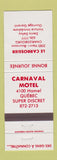 Matchbook Cover - Carnaval Motel Quebec QC Charlesbourg Le Carrossier