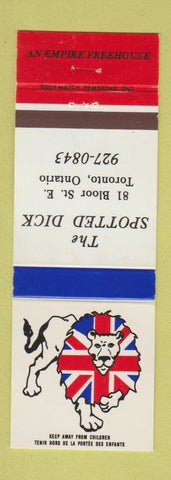 Matchbook Cover - The Spotted Dick Toronto ON lion