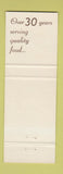 Matchbook Cover - Knotty Pine Restaurant Preston ON Totem
