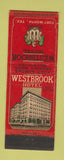 Matchbook Cover - Westbrook Hotel Fort Worth TX