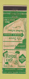 Matchbook Cover - Royal Cafe Crockett TX