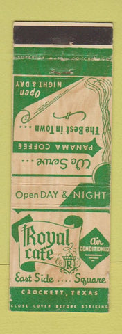 Matchbook Cover - Royal Cafe Crockett TX