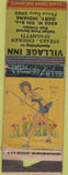 Matchbook Cover - Village Inn Gary IN pinup POOR STRIKER