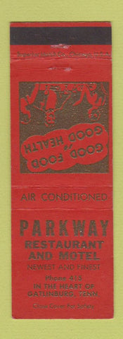 Matchbook Cover - Parkway Restaurant Motel Gatlinburg TN