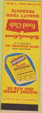Matchbook Cover - Food Club Margarine Chicago IL