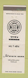Matchbook Cover - State Bank of Grapeland TX WEAR
