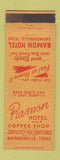 Matchbook Cover - Ramon Hotel Raymondville TX WEAR