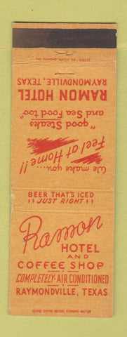Matchbook Cover - Ramon Hotel Raymondville TX WEAR