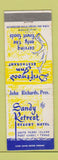 Matchbook Cover - Sandy Retreat Resort Hotel Port Isabel TX