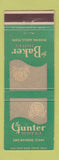 Matchbook Cover - Gunter Hotel San Antonio TX Mineral Wells TX Baker Hotel