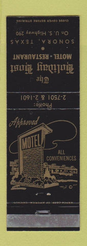 Matchbook Cover - Holiday Host Motel Restaurant Sonora TX WEAR