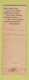 Matchbook Cover - Harold's Log House Fort Worth TX WORN