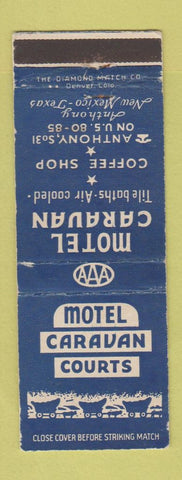 Matchbook Cover - Motel Caravan Anthony NM TX WEAR
