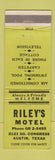 Matchbook Cover - Riley's Motel Austin TX