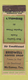 Matchbook Cover - Bridwell Coffee Shop McCamey TX WEAR