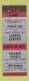 Matchbook Cover - Grande Courts Motel San Antonio TX WEAR