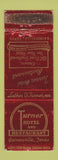 Matchbook Cover - Turner Hotel Restaurant Gainsville TX WORN