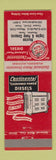 Matchbook Cover - Continental Diesel Motors generators? Corpus Christi TX