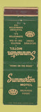 Matchbook Cover - Summerton Motel SC low phone # WEAR