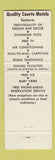 Matchbook Cover - Quality Courts Motel Forest Columbia SC