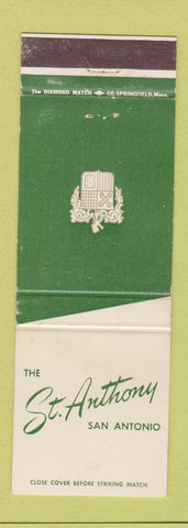 Matchbook Cover - St Anthony Hotel San Antonio TX