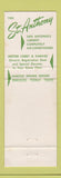 Matchbook Cover - St Anthony Hotel San Antonio TX