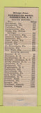 Matchbook Cover - Summerton Motel SC low phone # Pecan Pie WEAR