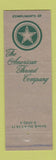 Matchbook Cover - Safety Ask Questions American Thread Company