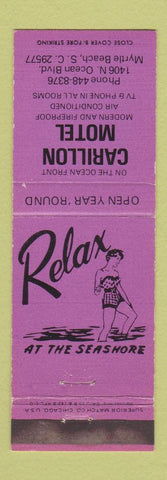 Matchbook Cover - Carillon Motel Myrtle Beach SC WEAR