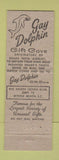 Matchbook Cover - Gay Dolphin Gift Cove Myrtle Beach SC