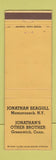 Matchbook Cover - Jonathan Seagull Mamaroneck NY Greenwich CT WEAR
