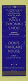 Matchbook Cover - Don's Pancake House North Myrtle Beach SC WEAR #2